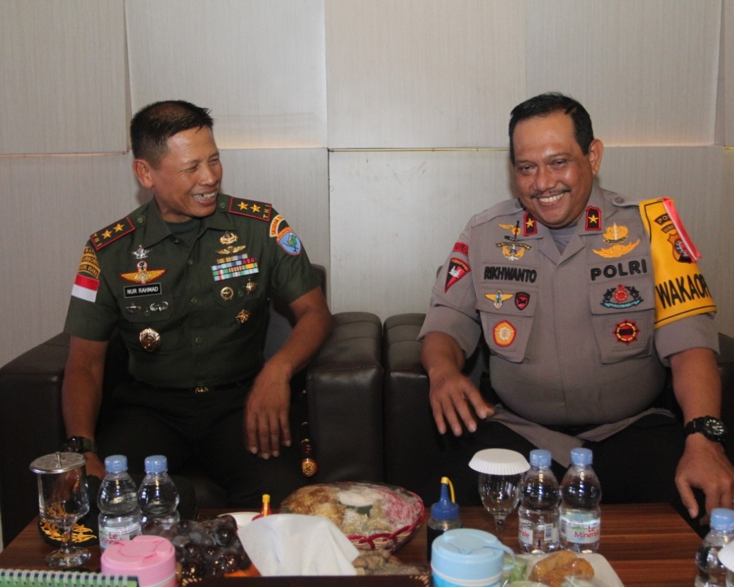 Wakapolda Kalteng Terima Kunjungan Kerja Pangdam XII Tanjung Pura