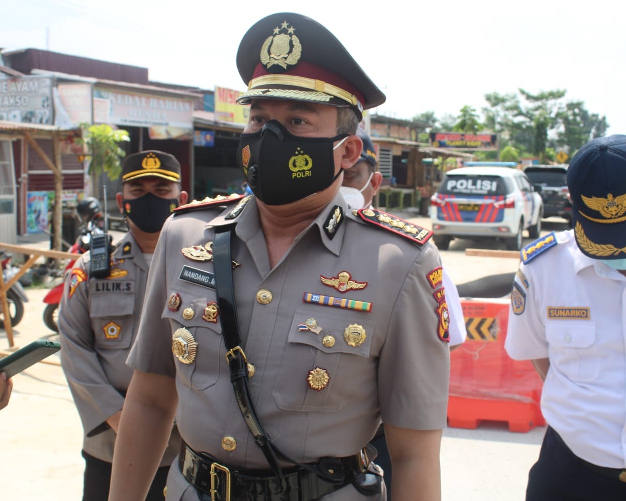 Antisipasi Penularan Covid-19, Penyekatan Jalur Keluar Masuk Kota Pekanbaru Diberlakukan Kembali Dalam Rangka Penerapan PPKM Level IV