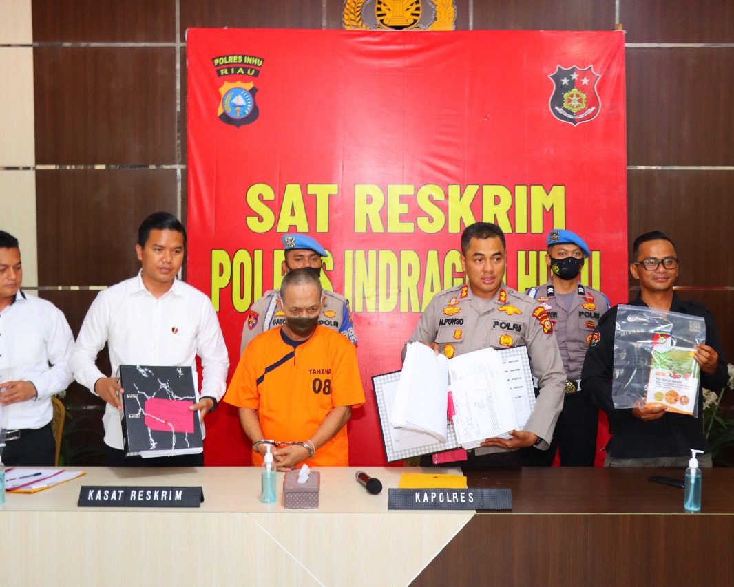 Polres Inhu Gelar Press Realese Pengungkapan Kasus Korupsi dan Curanmor