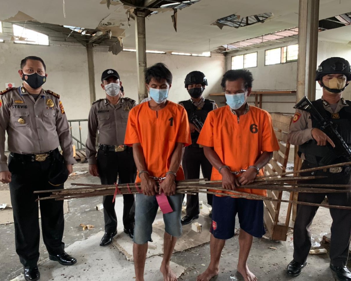Kapolsek Limapuluh Tangkap Langsung Dua Pelaku Spesialis Bongkar Rumah Kosong