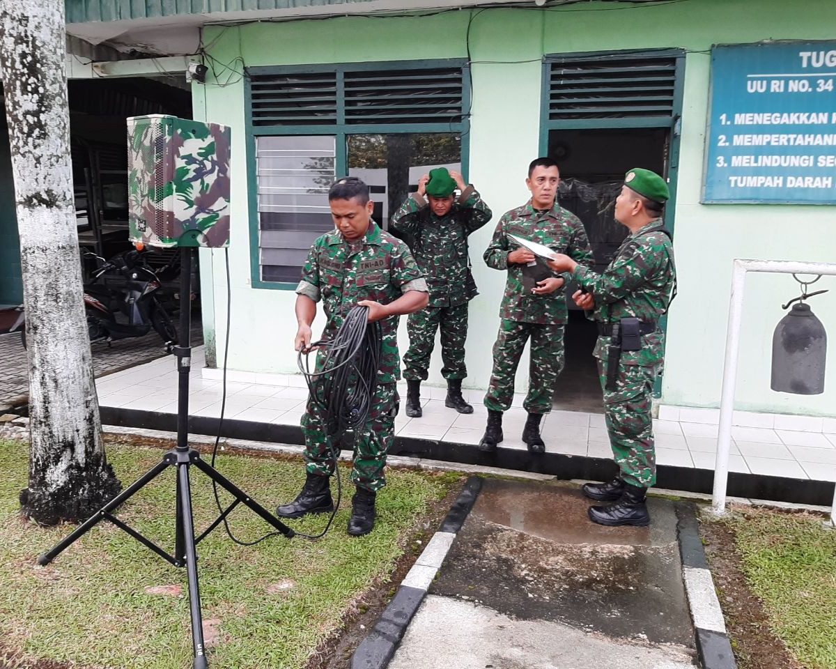 Kodim 0301/Pekanbaru Melaksanakan Kegiatan Upacara Minggu Militer