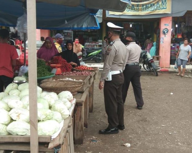 Seluruh Elemen Gugus Tugas Covid-19 di Inhu, Kompak dan Rutin Mensosialisasikan New Normal di Area Publik