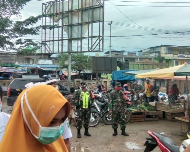 Seluruh Elemen Gugus Tugas Covid-19 di Inhu, Kompak dan Rutin Mensosialisasikan New Normal di Area Publik