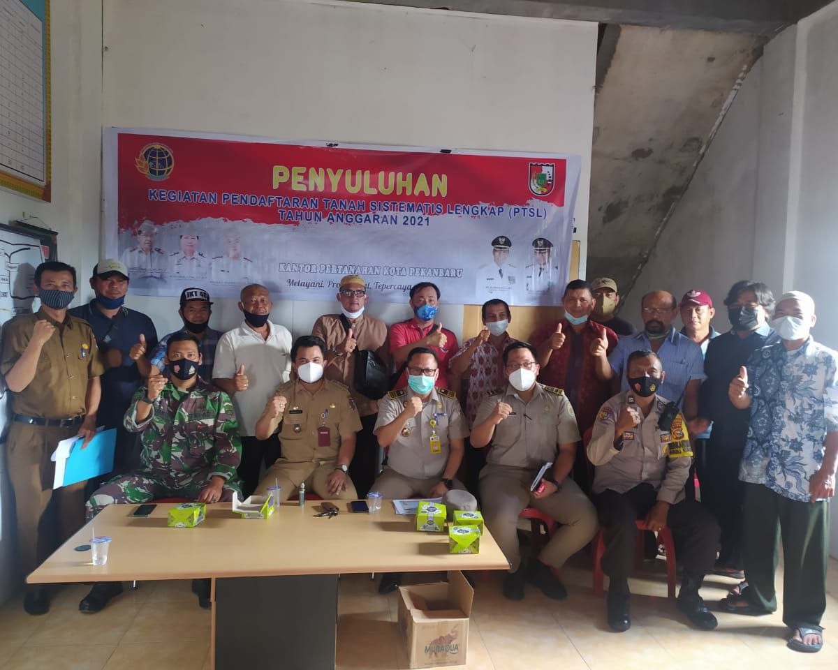 Babinsa Kodim 0301/PBR Hadiri Sosialisasi BPN Persyaratan Pengurusan Sertifikat Tanah