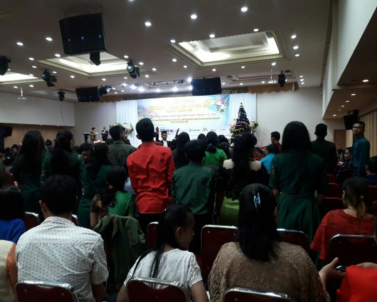 Danramil 03 Kodim 0301/Pekanbaru Hadiri Perayaan Hari Natal Oikumene Wartawan dan Insan Pers Provinsi Riau