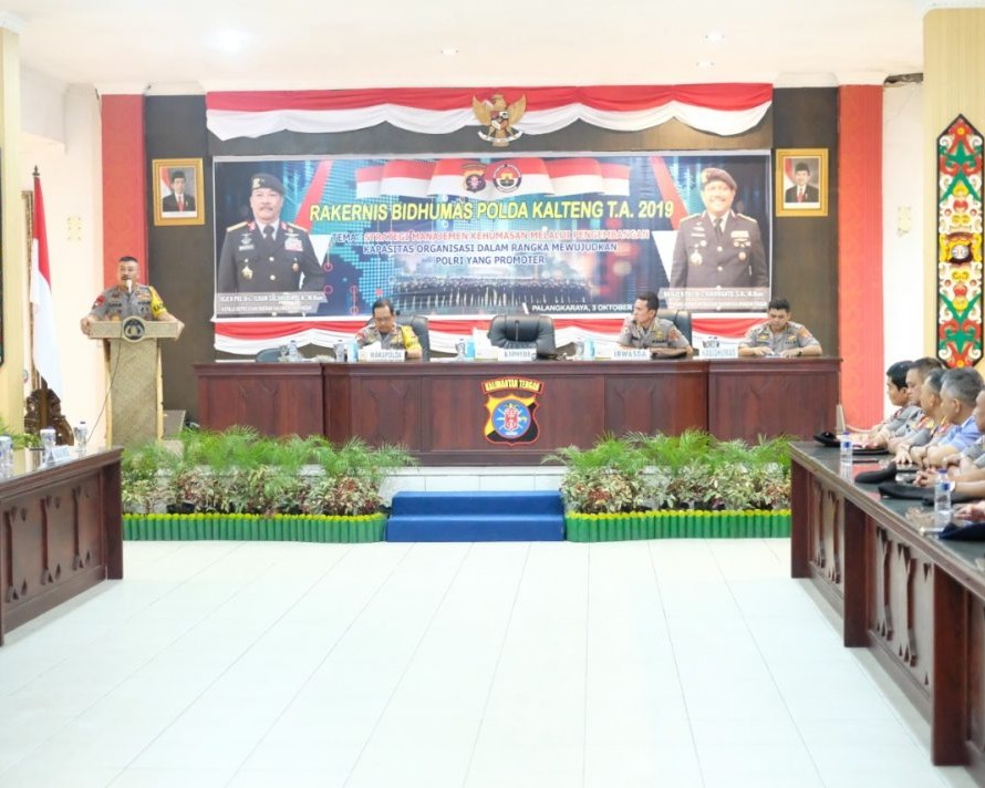 Kapolda Irjen Ilham Salahudin Buka Rakernis Humas Polda Kalteng